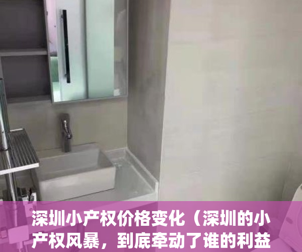 深圳小产权价格变化（深圳的小产权风暴，到底牵动了谁的利益？）(深圳小产权比例多少)