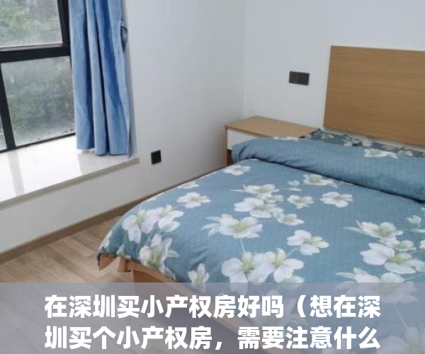 在深圳买小产权房好吗（想在深圳买个小产权房，需要注意什么）(在深圳买小产权房投资好吗)