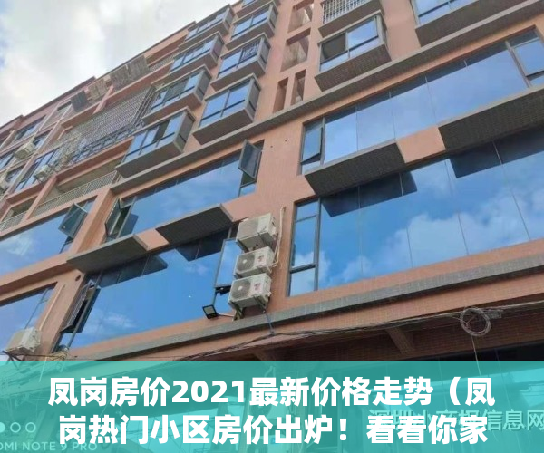 凤岗房价2021最新价格走势（凤岗热门小区房价出炉！看看你家房子什么价位？）