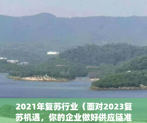 2021年复苏行业（面对2023复苏机遇，你的企业做好供应链准备了吗？）(2021哪些行业复苏)