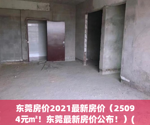 东莞房价2021最新房价（25094元㎡！东莞最新房价公布！）(东莞房价最新动态)