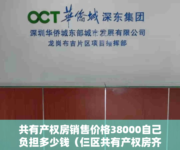 共有产权房销售价格38000自己负担多少钱（仨区共有产权房齐网申！长安街边887套共有产权房申购）