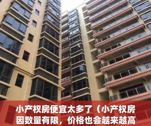 小产权房便宜太多了（小产权房因数量有限，价格也会越来越高）(小产权房划算吗)