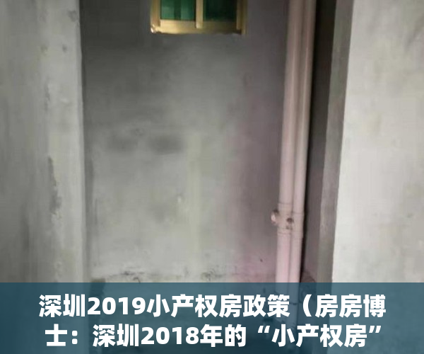 深圳2019小产权房政策（房房博士：深圳2018年的“小产权房”，“拆迁”会成什么样？）