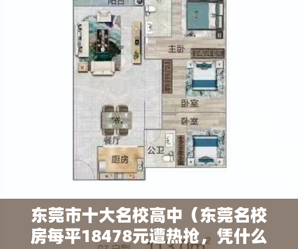 东莞市十大名校高中（东莞名校房每平18478元遭热抢，凭什么？ 幸福里有好房）