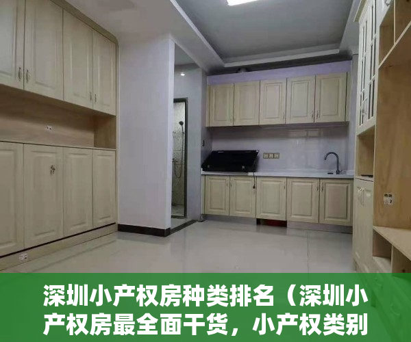 深圳小产权房种类排名（深圳小产权房最全面干货，小产权类别一次看懂！）