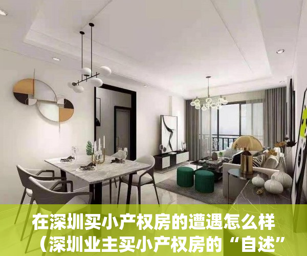 在深圳买小产权房的遭遇怎么样（深圳业主买小产权房的“自述”经历）(深圳买小产权房攻略)
