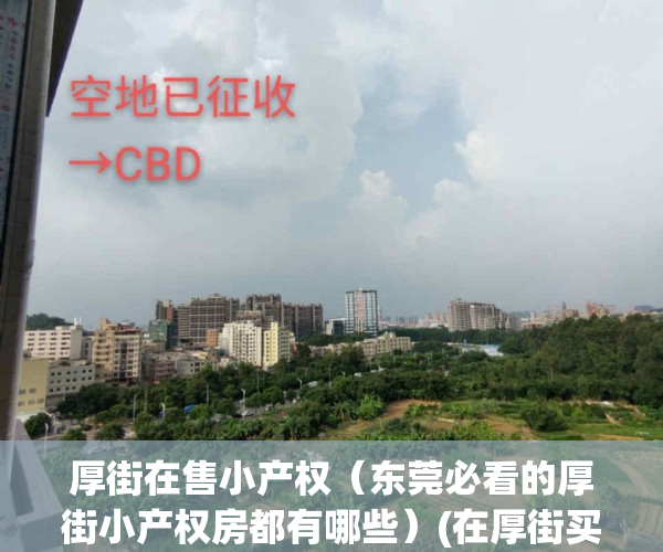 厚街在售小产权（东莞必看的厚街小产权房都有哪些）(在厚街买小产权要注意什么)