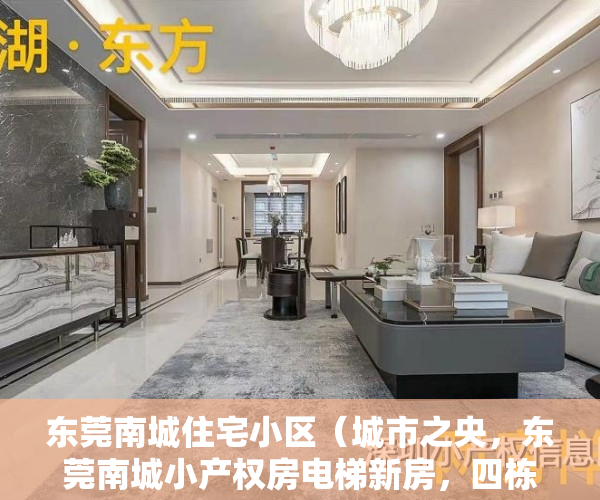 东莞南城住宅小区（城市之央，东莞南城小产权房电梯新房，四栋花园小区房 盛大开盘）
