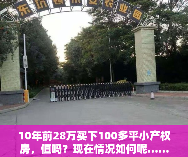 10年前28万买下100多平小产权房，值吗？现在情况如何呢……