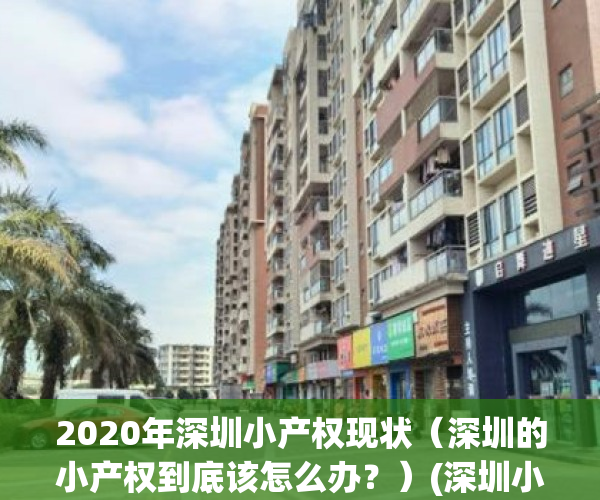 2020年深圳小产权现状（深圳的小产权到底该怎么办？）(深圳小产权的政策)