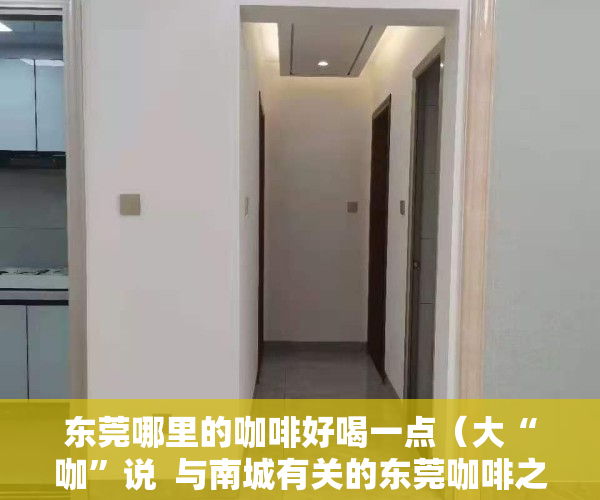 东莞哪里的咖啡好喝一点（大“咖”说  与南城有关的东莞咖啡之“最”，纪录还在刷新）