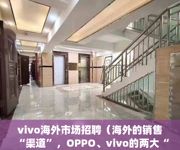 vivo海外市场招聘（海外的销售“渠道”，OPPO、vivo的两大“项目”落地）(vivo海外市场主要是哪里)