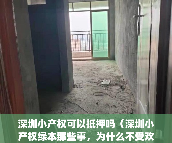 深圳小产权可以抵押吗（深圳小产权绿本那些事，为什么不受欢迎）(2021深圳小产权房可以交易吗)