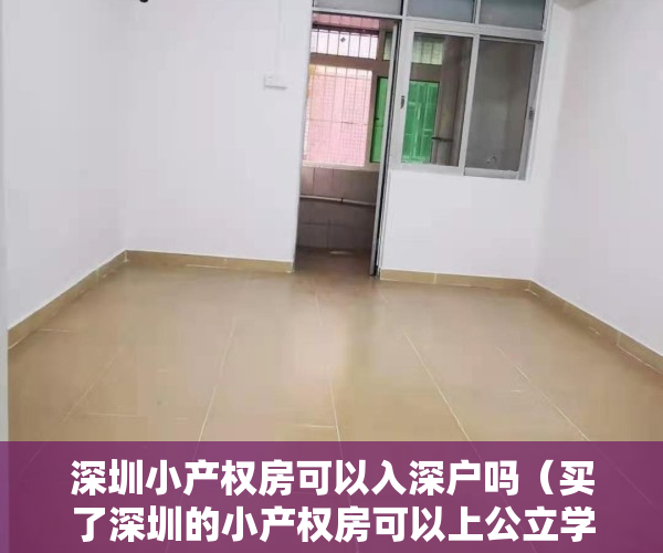 深圳小产权房可以入深户吗（买了深圳的小产权房可以上公立学校吗？）