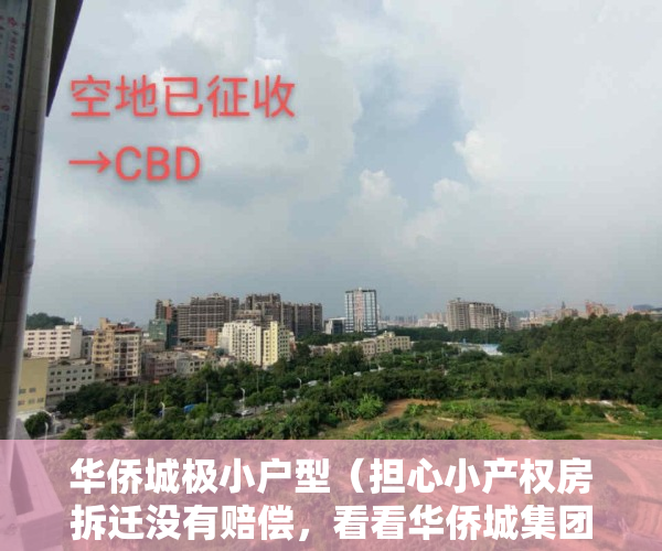 华侨城极小户型（担心小产权房拆迁没有赔偿，看看华侨城集团怎么说？）