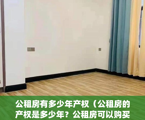 公租房有多少年产权（公租房的产权是多少年？公租房可以购买吗？）(公租房是几年)