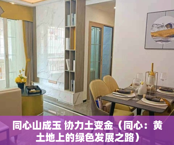 同心山成玉 协力土变金（同心：黄土地上的绿色发展之路）