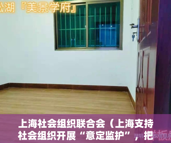 上海社会组织联合会（上海支持社会组织开展“意定监护”，把余生托付给机构靠谱吗？）