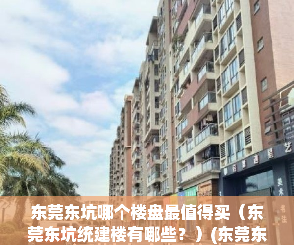 东莞东坑哪个楼盘最值得买（东莞东坑统建楼有哪些？）(东莞东坑在售新楼盘)