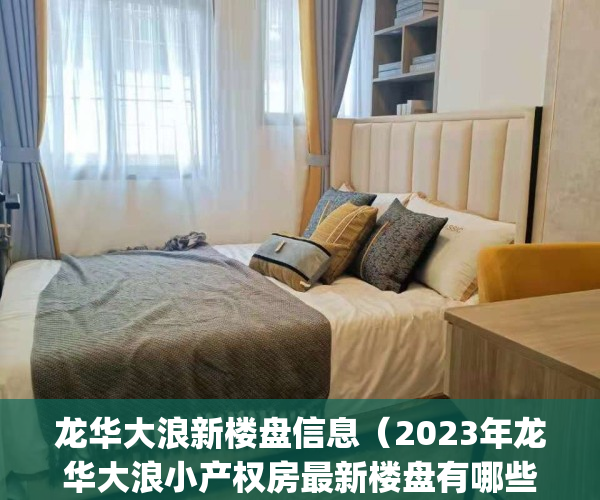 龙华大浪新楼盘信息（2023年龙华大浪小产权房最新楼盘有哪些？）(深圳龙华大浪新房价格)