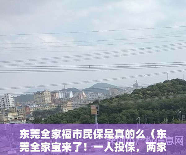 东莞全家福市民保是真的么（东莞全家宝来了！一人投保，两家三代人都能享受保障！）