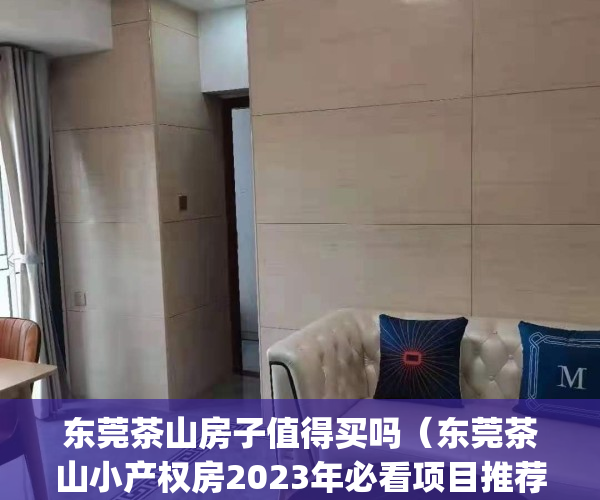 东莞茶山房子值得买吗（东莞茶山小产权房2023年必看项目推荐！）(东莞市茶山镇房价多少?)