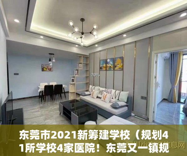 东莞市2021新筹建学校（规划41所学校4家医院！东莞又一镇规划出炉，助力莞深惠一体化）