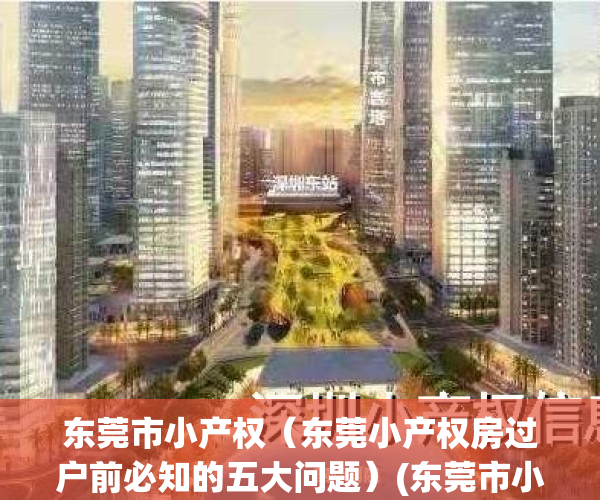 东莞市小产权（东莞小产权房过户前必知的五大问题）(东莞市小产权房合法?)