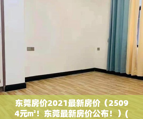 东莞房价2021最新房价（25094元㎡！东莞最新房价公布！）(东莞房价2021最新价格新盘)