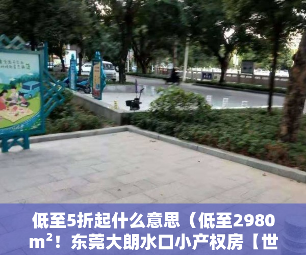 低至5折起什么意思（低至2980m²！东莞大朗水口小产权房【世纪公馆】首付3成唯一可分期15年楼盘）