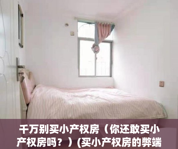 千万别买小产权房（你还敢买小产权房吗？）(买小产权房的弊端)