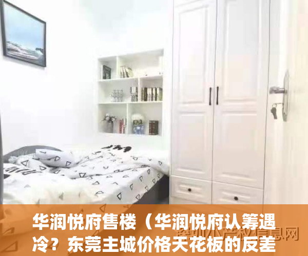 华润悦府售楼（华润悦府认筹遇冷？东莞主城价格天花板的反差现实）(华润悦府东户型图)