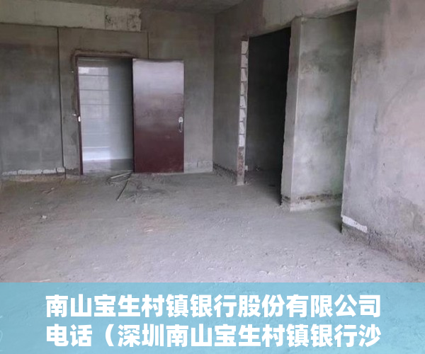 南山宝生村镇银行股份有限公司电话（深圳南山宝生村镇银行沙井支行举办金融小课堂）