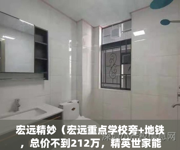 宏远精妙（宏远重点学校旁+地铁，总价不到212万，精英世家能买么？）(宏远精工)
