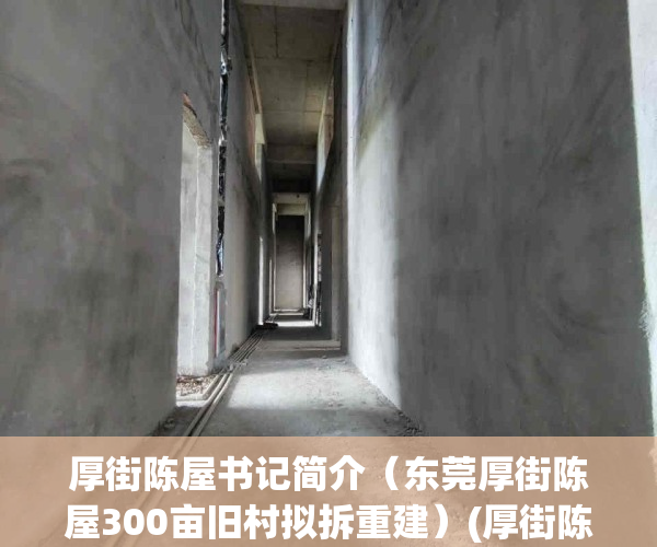 厚街陈屋书记简介（东莞厚街陈屋300亩旧村拟拆重建）(厚街陈屋旧改)
