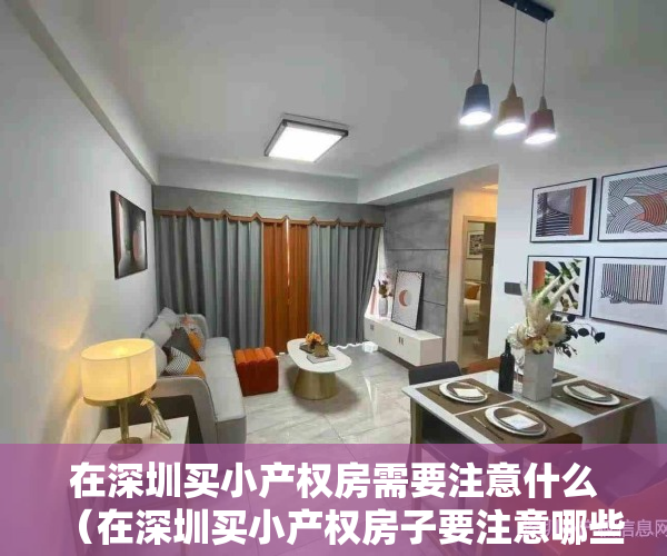 在深圳买小产权房需要注意什么（在深圳买小产权房子要注意哪些什么？）