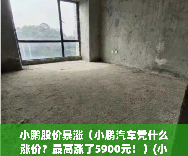小鹏股价暴涨（小鹏汽车凭什么涨价？最高涨了5900元！）(小鹏汽车涨幅多少)