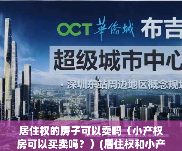 居住权的房子可以卖吗（小产权房可以买卖吗？）(居住权和小产权房)