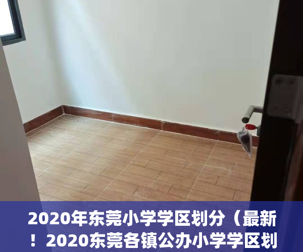 2020年东莞小学学区划分（最新！2020东莞各镇公办小学学区划分方案）(东莞小学片区划分)