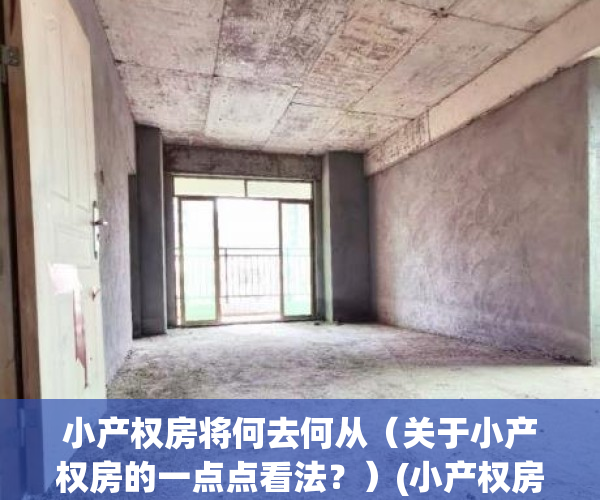 小产权房将何去何从（关于小产权房的一点点看法？）(小产权房子何去何从)