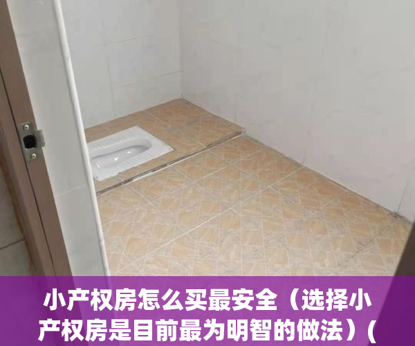 小产权房怎么买最安全（选择小产权房是目前最为明智的做法）(小产权房如何购买才安全)