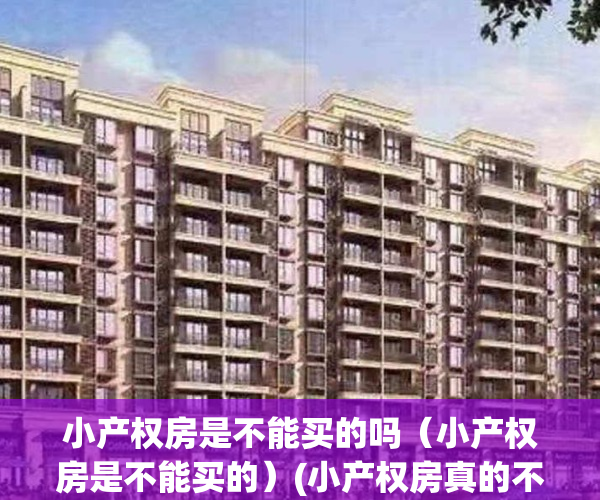 小产权房是不能买的吗（小产权房是不能买的）(小产权房真的不能买吗)