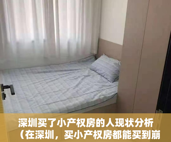 深圳买了小产权房的人现状分析（在深圳，买小产权房都能买到崩溃，你敢相信吗？）