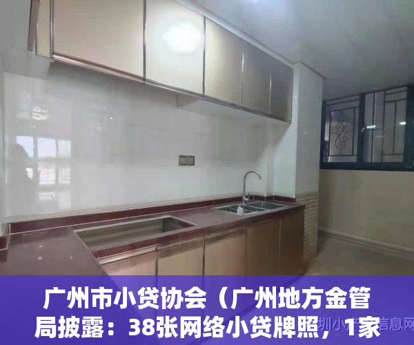 广州市小贷协会（广州地方金管局披露：38张网络小贷牌照，1家列入异常经营）