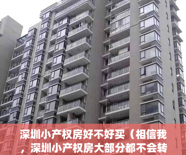 深圳小产权房好不好买（相信我，深圳小产权房大部分都不会转正！）(深圳小产权房何去何从)