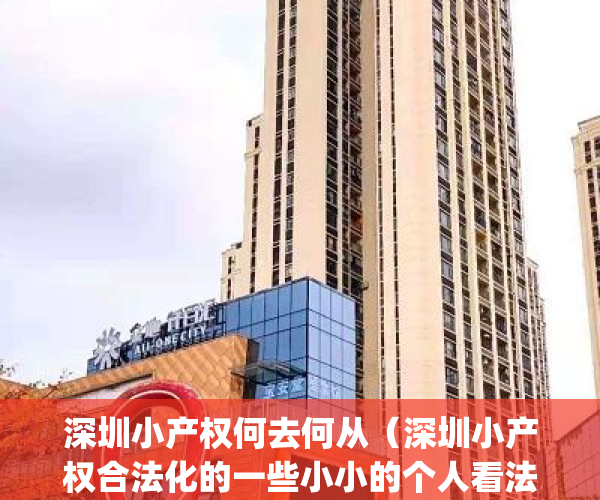 深圳小产权何去何从（深圳小产权合法化的一些小小的个人看法）(2020年深圳小产权房的最新政策)