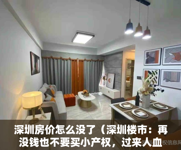 深圳房价怎么没了（深圳楼市：再没钱也不要买小产权，过来人血淋淋的教训）