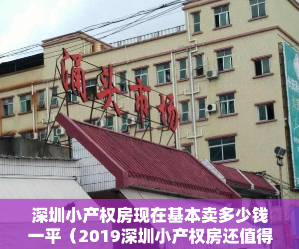 深圳小产权房现在基本卖多少钱一平（2019深圳小产权房还值得投资吗）