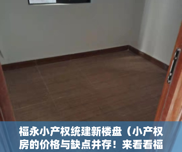 福永小产权统建新楼盘（小产权房的价格与缺点并存！来看看福永三栋统建楼《海洋新城》！）